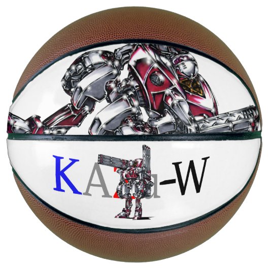 作品番号00010　「高出力荷粒子砲3連装2基装備の砲兵機」 BASKETBAL (Voorkant)