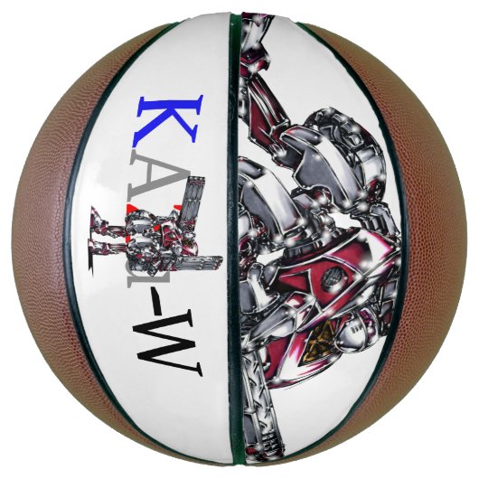 作品番号00010　「高出力荷粒子砲3連装2基装備の砲兵機」 BASKETBAL (Verticaal)