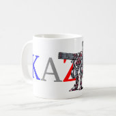 作品番号00010　「高出力荷粒子砲3連装2基装備の砲兵機」 KOFFIEMOK (Voorkant links)