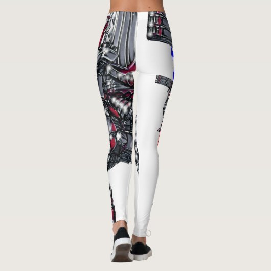 作品番号00010 「高出力荷粒子砲3連装2基装備の砲兵機」 LEGGINGS (Achterkant)