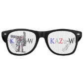 作品番号00010　「高出力荷粒子砲3連装2基装備の砲兵機」 RETRO ZONNEBRIL (Voorkant)