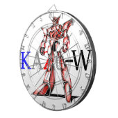 作品番号00016　「エース　ロボ　(Ace　Robot)」 Dartbord (Voorkant Rechts)