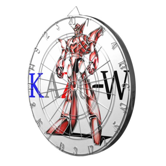 作品番号00016　「エース　ロボ　(Ace　Robot)」 Dartbord (Voorkant Rechts)