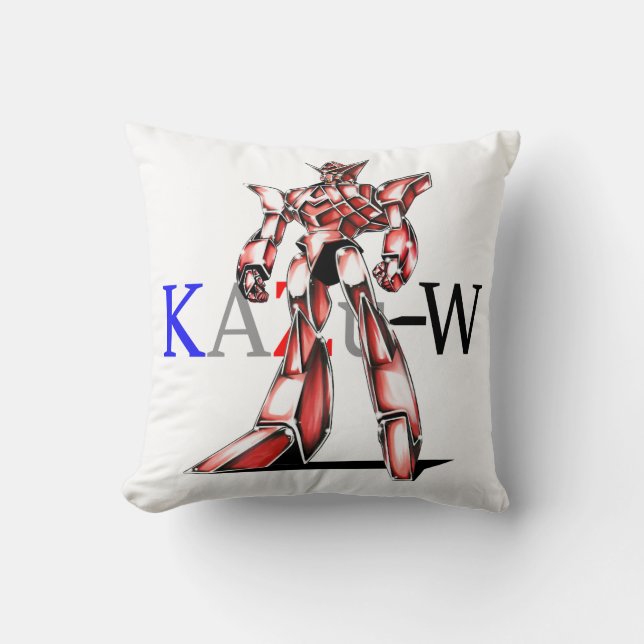 作品番号00016　「エース　ロボ　(Ace　Robot)」 Kussen (Voorkant)