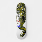 作 品000033 " 四 " 番 " 脚 " 号 " gruis1 persoonlijk skateboard (Voorkant)