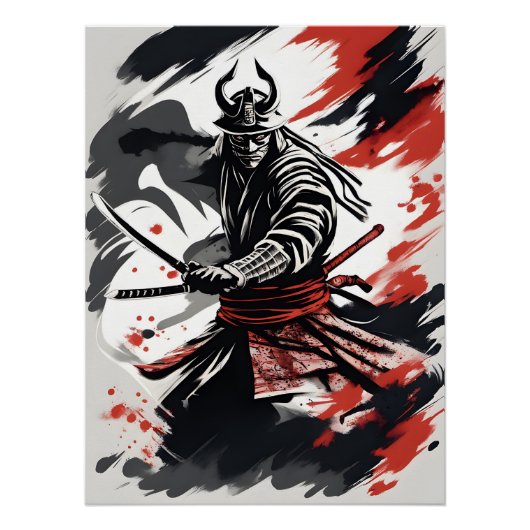 侍の戦士 Samurai Warrior Perfect Poster (Voorkant)