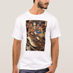 侍 と け 蛙, 国 Samurai en Giant Frog, Kuniyoshi, Ukiyo T-shirt