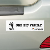 侍　One Big Family　義援金　ステッカー Bumpersticker (Op auto)