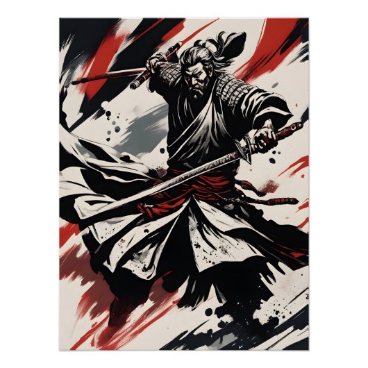 侍 samoerai krijger perfect poster (Voorkant)
