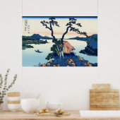 信 諏 湖, 北 Uitzicht Mt. Fuji uit het Suwa-meer, Hoku Poster (Keuken)
