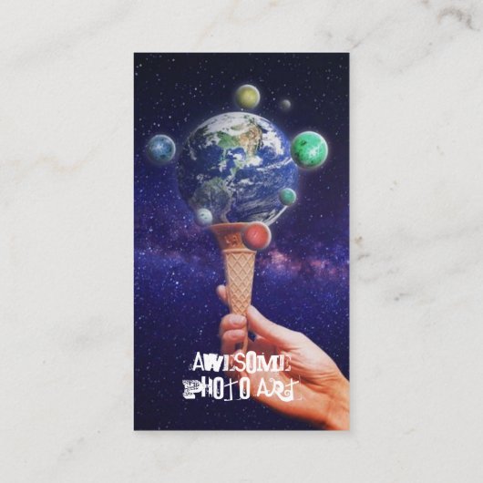 個性的なアーティストの VISITEKAARTJE (Achterkant)