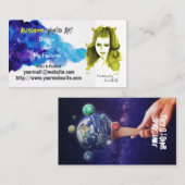 個性的なアーティストの VISITEKAARTJE (Voorkant / Achterkant)