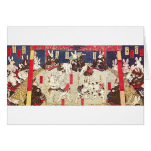 兎 の 撲, 芳 Sumo Rabbits, Yoshifuji, Ukiyo-e