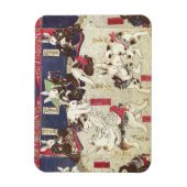 兎 の 撲, 芳 Sumo Rabbits, Yoshifuji, Ukiyo-e Magneet (Verticaal)