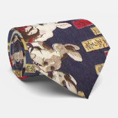 兎 の 撲, 芳 Sumo Rabbits, Yoshifuji, Ukiyo-e Stropdas (Opgerold)