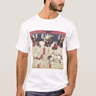 兎 の 撲, 芳 Sumo Rabbits, Yoshifuji, Ukiyo-e T-shirt