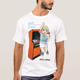 全日本テーブル筐体愛好会のキャビィちゃんとアップライト筐体(A) T-SHIRT