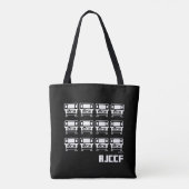 全日本テーブル筐体愛好会の英語ロゴ TOTE BAG (Achterkant)