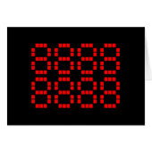 八八八八八八八八 88888888 | Lucky Numbers-Kaart (Voorkant Horizontaal)