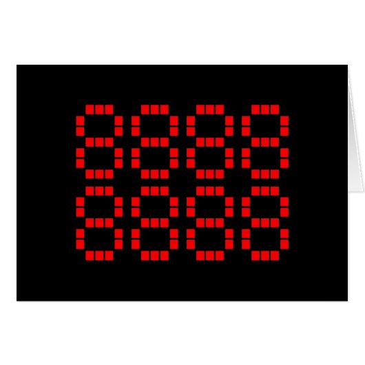 八八八八八八八八 88888888 | Lucky Numbers-Kaart (Voorkant Horizontaal)