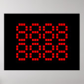 八八八八 八八八 八88888 | Lucky Numbers Poster (Voorkant)