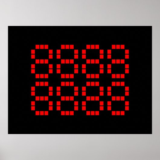 八八八八 八八八 八88888 | Lucky Numbers Poster (Voorkant)