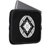 八 つ ト op het 藤 ラ laptop sleeve (Voorkant Rechts)