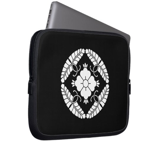 八 つ ト op het 藤 ラ laptop sleeve (Voorkant Rechts)