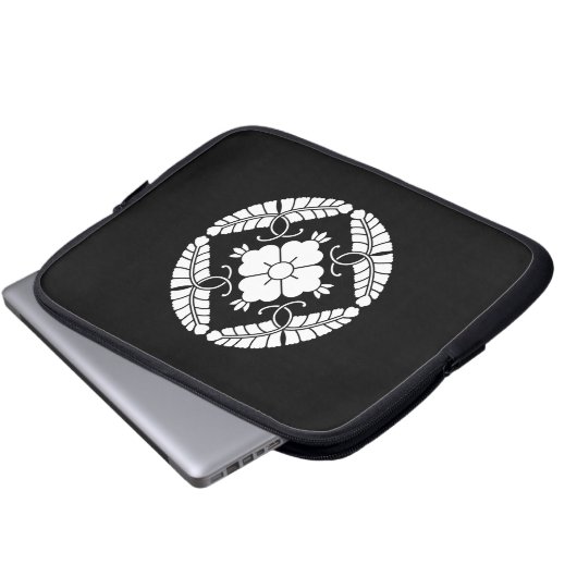 八 つ ト op het 藤 ラ laptop sleeve (Voorkant onderkant)