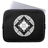 八 つ ト op het 藤 ラ laptop sleeve (Voorkant)