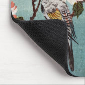 八 重 に 鳥, 広 Cherry Blossom & Bird, Hiroshige, Ukiyo Muismat (Hoek)