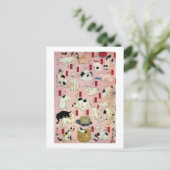 其の猫ongB地bR00000000000000000000000000000000000000ま口 Briefkaart (Staand voorkant)