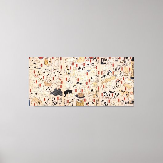 其 の 猫ongまB地B10000000000000000000000000000000000000 Canvas Afdruk (Voorkant)