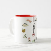其 の 猫ongまB地B10000000000000000000000000000000000000 Tweekleurige Koffiemok (Voorkant links)
