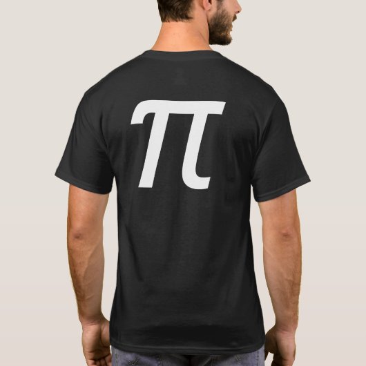 円周率Tシャツ T-SHIRT (Achterkant)