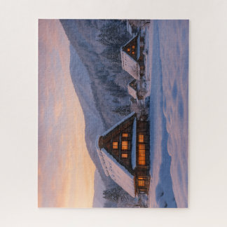 冬の白川郷 合掌造りの里/Winter Shirakawa-go: A Village of Gas Legpuzzel