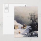 冬 牛 車 BRIEFKAART (Voorkant / Achterkant)