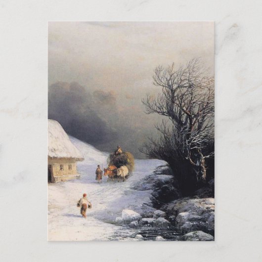 冬 牛 車 BRIEFKAART (Voorkant)