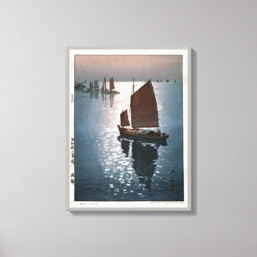凪 静, 吉 博 Calm Wind, Hiroshi Yoshida, Woodcut Canvas Afdruk (Voorkant)