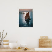 凪 静, 吉 博 Calm Wind, Hiroshi Yoshida, Woodcut Poster (Keuken)