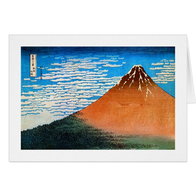 凱 風 (赤 富 士), 晴 Red Mount Fuji, Ukiyo-e (Voorkant Horizontaal)