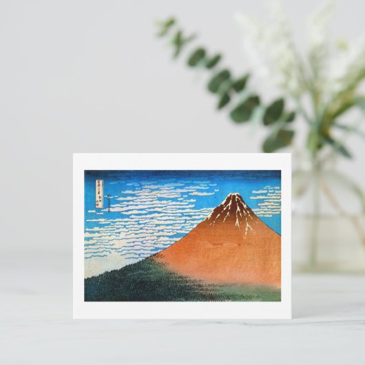 凱 風 (赤 富 士), 晴 Red Mount Fuji, Ukiyo-e Briefkaart (Staand voorkant)