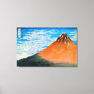 凱 風 (赤 富 士), 晴 Red Mount Fuji, Ukiyo-e Canvas Afdruk