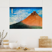 凱 風 (赤 富 士), 晴 Red Mount Fuji, Ukiyo-e Poster (Keuken)