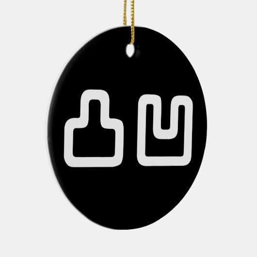 凸凹 Dekoboko でこぼ こ Keramisch Ornament (Rechts)