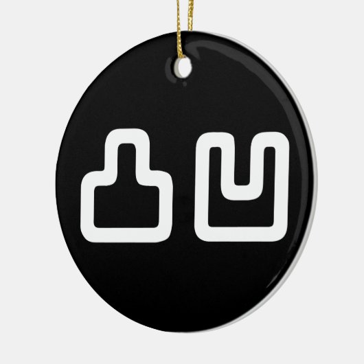 凸凹 Dekoboko でこぼ こ Keramisch Ornament (Links)