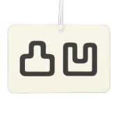 凸凹 Dekoboko でこぼ こ Luchtverfrisser (Achterkant)