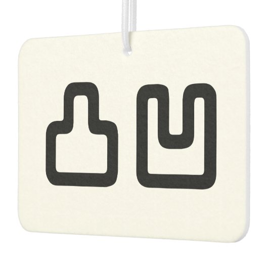 凸凹 Dekoboko でこぼ こ Luchtverfrisser (Links)