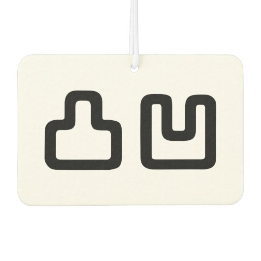 凸凹 Dekoboko でこぼ こ Luchtverfrisser (Voorkant)