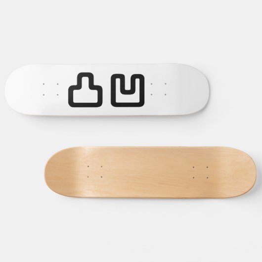 凸凹 Dekoboko でこぼ こ Persoonlijk Skateboard (Horizontaal)